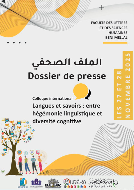 Couverture du dossier de presse du colloque Langues et savoirs